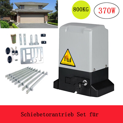 Schiebetorantrieb Set 370W Automatischer Schiebetoröffner max. 2000KG