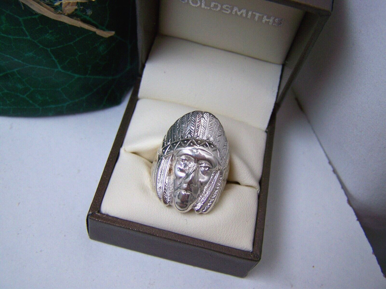 SUPERB HEAVY LARGE SOLID 925 STERLING SILVER NATI… - image 1