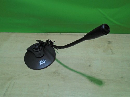 ✔️🎤 COMPUTER GEAR DESK STANDALONE MICROPHONE - BLACK - UK SELLER - Picture 1 of 3