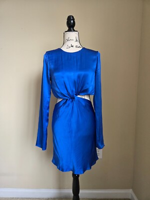 blue off the shoulder dress casual Cobalt Blue Mini Dress – P. Elyse Boutique main image 0