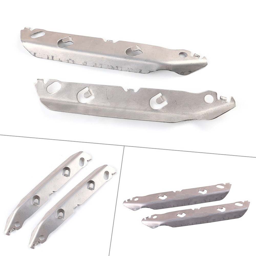 BMW E90 E91 06-11 Front Bumper Cover Insert Pair 51117134097 51117134098
