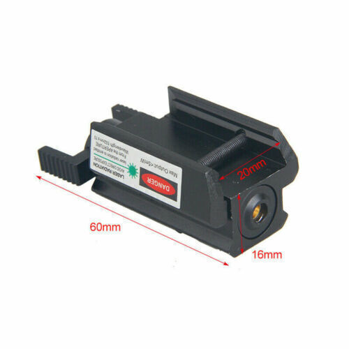 Pistol Handgun Green Red Dot Laser Sight Low Profile Glock Laser Picatinny Rail - Picture 17 of 52
