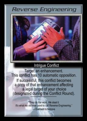 Babylon 5: Reverse Engineering [Ungraded] from set The Shadows B5 Precedence