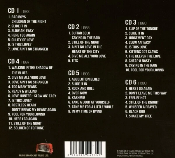 DAVID COVERDALE - BOX/RADIO BROADCASTS 6 CD NEU - Bild 2 von 2