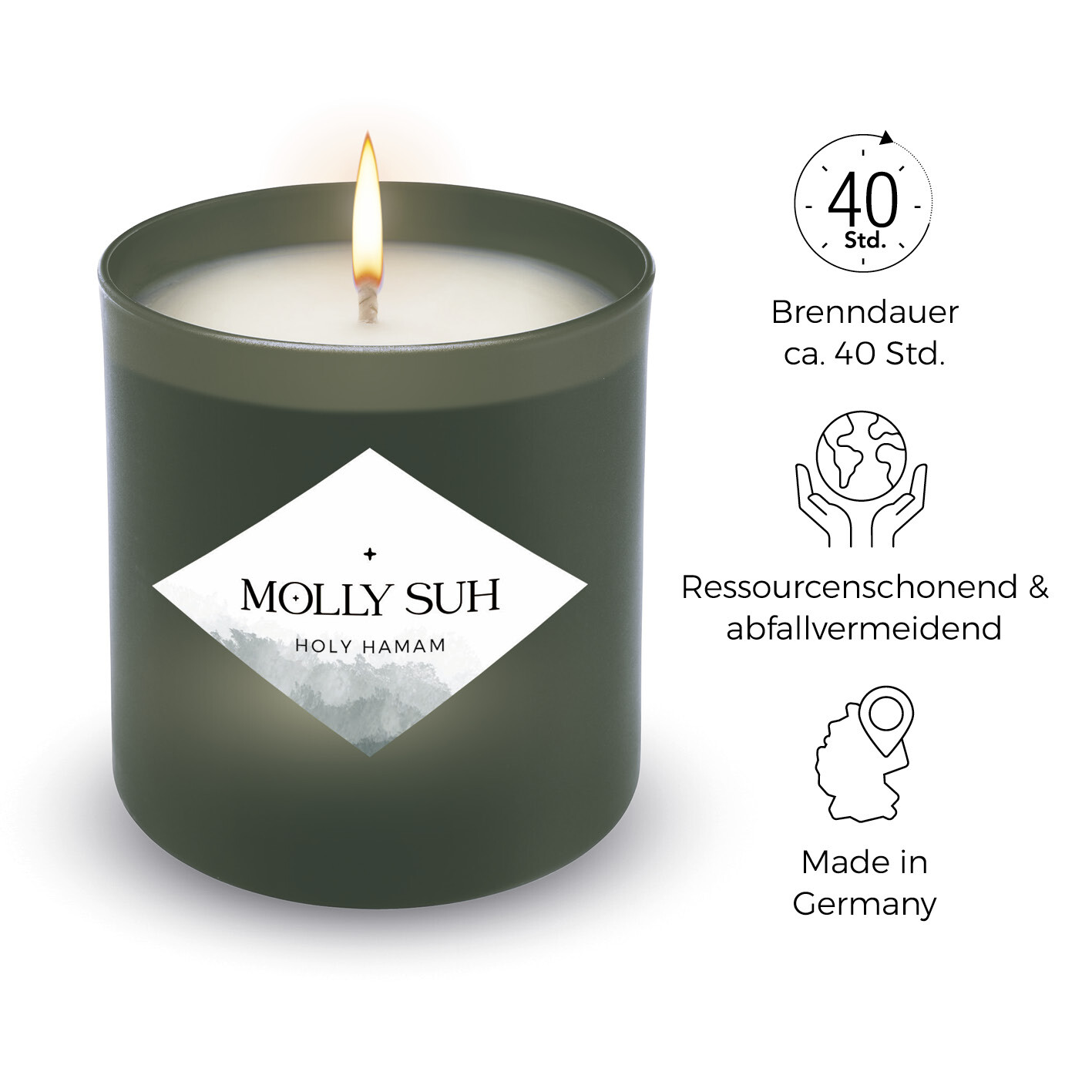 DHDL Molly Suh Duftkerze Holy Hammam Duft Kerze Aromakerze paraffinfrei