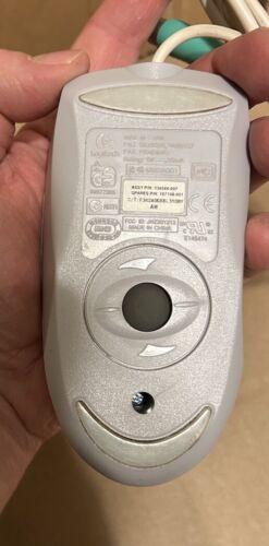 Compaq Logitech 2 Button Mechanical Ball Computer Mouse PS/2 Tested Works - Picture 3 of 4