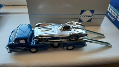 Conrad Ref. 1034 Mercedes Benz 1955 Racing Car Transporter 1:43 Scale with Box
