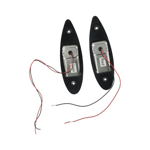 2x Red+Green Marine Boat Universal Navigation LED Side Light 12V Lamp Kit - Picture 2 of 24
