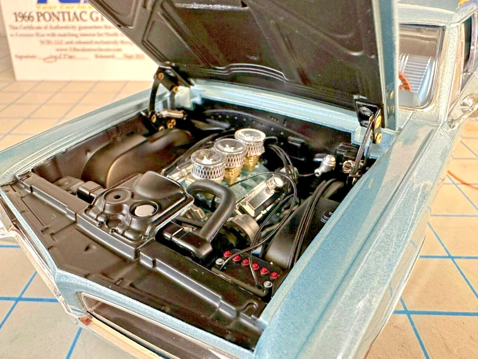 1/18 scale, YCID RELEASE #28, 1966 GTO in FONTAINE BLUE, 1-199 RELEASE! - Image 4 of 4