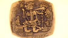 Rare Collector's Medal - Zodiac Sign Virgo (Virgem) by Vasco Berardo - Astrology