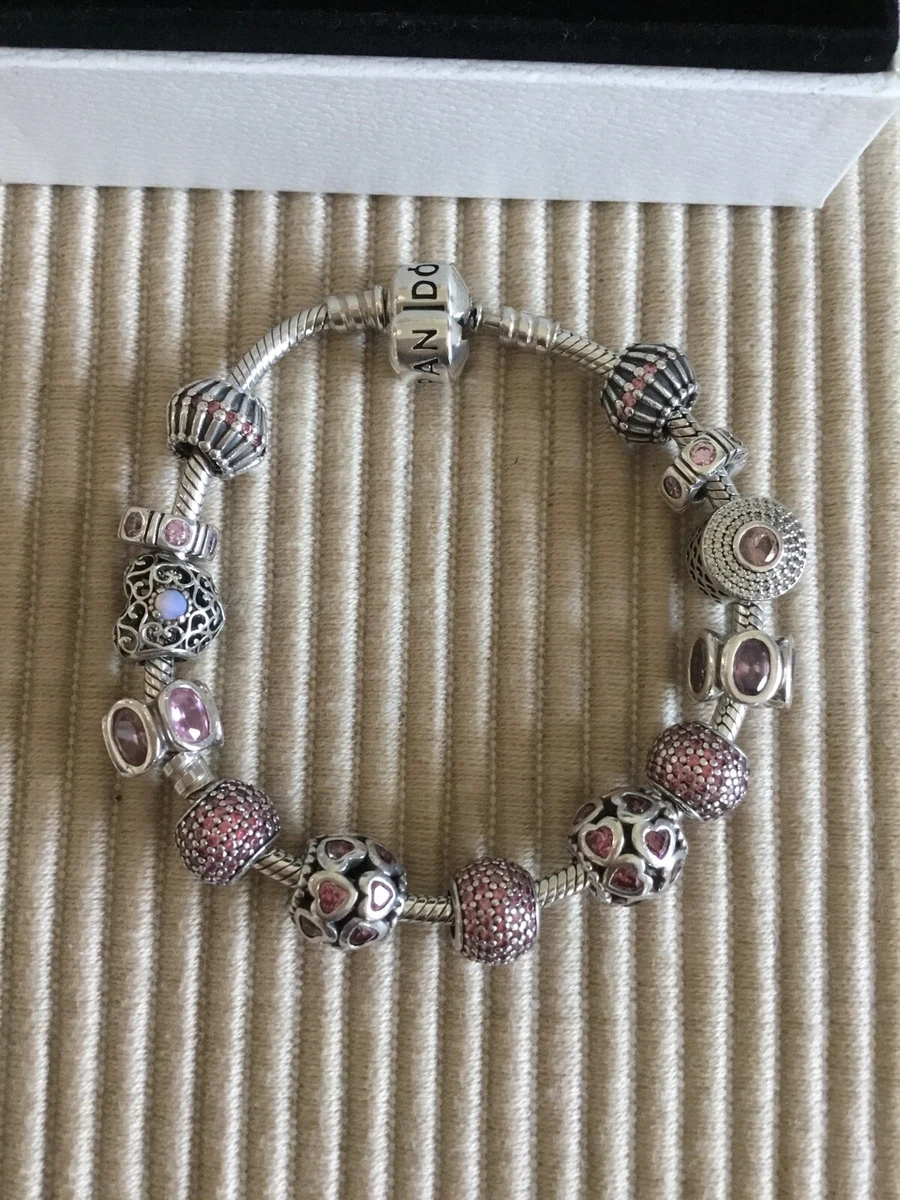 Pandora Bracelet Pandora Charms Sterling Silver All Stamped Ale 925 Exc Cond