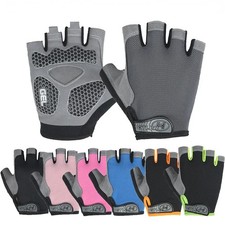 Half Finger Cycling Gloves Anti Slip Shock Breathable Gloves Fingerless Gloves