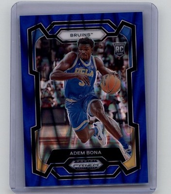 2024 Panini Prizm Draft Picks #60 Adem Bona Prizms Blue Seismic #/149