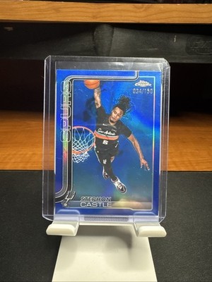 2025-26 Topps Chrome Update - Stephon Castle #82 Blue Refractor /150