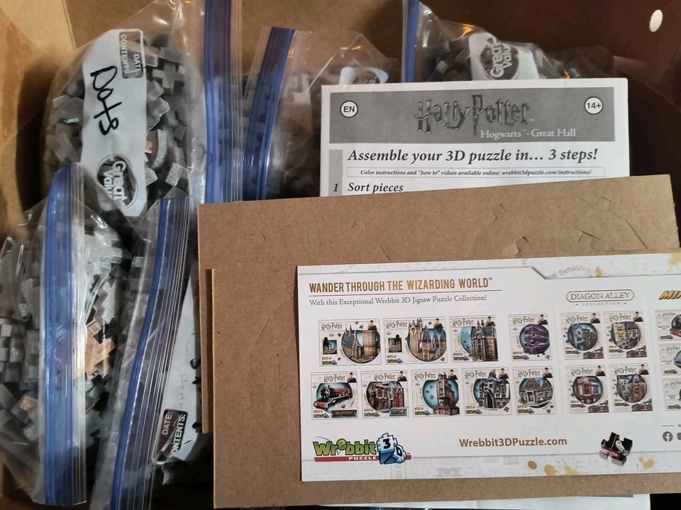 Rompecabezas 3D Harry Potter Hogwarts Gran Salón Edificio - 850 piezas Mundo Mágico Foto 2 de 3