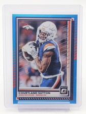 COURTLAND SUTTON 2025 DONRUSS OPTIC AQUA PRIZM /349 #200 BRONCOS FOOTBALL Q2091