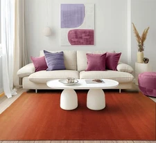 MODERN OMBRE DESIGNER ORANGE Multi Sizes LoomBloom Hand Tufted Wool Area Rug