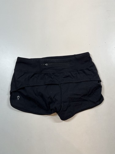 Black Ivivva by Lululemon Athletic Gym Running Shorts Girls Youth Size 10 - Picture 3 of 6