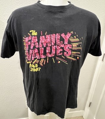 Y2K Family Values Korn Tour Flyleaf Evanescence Korn Grunge Metal Faded Large