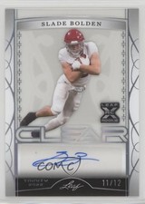 2022 Leaf Trinity Clear Silver Spectrum 11/12 Slade Bolden #CA-SB1 Auto 1j4c