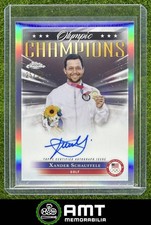 Xander Schauffele Auto 2024 Topps Chrome US Olympics 25/99 Olympic Champions USA
