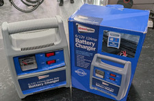 6/12 Volt Battery Charger 12Amp Car Van Bike Motorhome Compact Lead Acid Battery