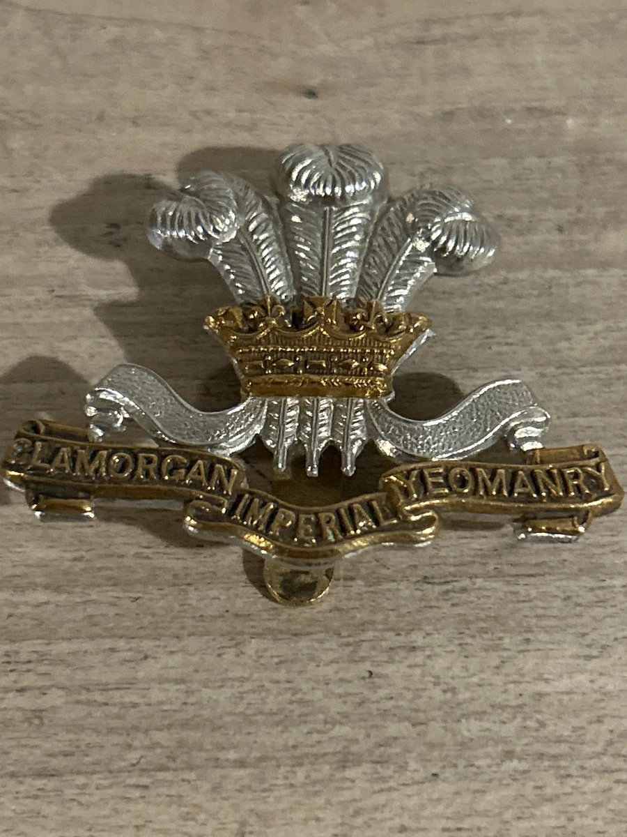 British army Glamorgan Imperial Yeomanry cap badge