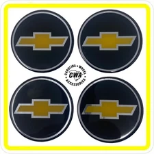 Emblem Badge RALLY WHEEL CENTER HUB CAPS 2.50"  YELLOW / GOLD C-1500 Truck 90-96