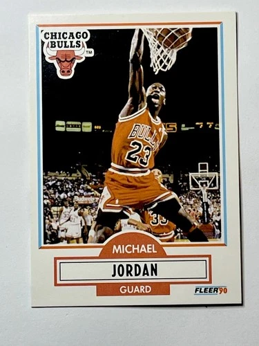 MICHAEL JORDAN 1990 Fleer #26 Chicago Bulls Card is in Great Condition!!! NM/MT