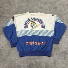 Vtg 1980s Adidas Vangard Wind Surfing AOP Crewneck Sweatshirt Large-XL Ice Cube
