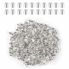 500 Pieces Tube Crimp Beads for Jewelry Making 2MM Crimping Beads for DIY Nec...