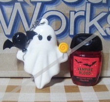 BATH  BODY WORKS PARTY GHOST Pocketbac Holder Keychain Hand Gel New A/138 