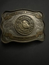 1986 Vintage Yamaha Oklahoma City Champion Shorthorn Belt Buckle