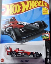 HW-4-Trac in Red and Black : HW Race Day : Hot Wheels 1:64 Scale Diecast : HTC76