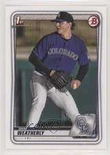 2020 Bowman Draft Sam Weatherly #BD-109 0nr3