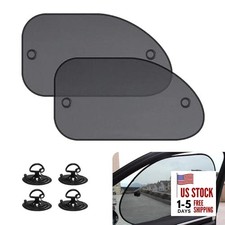 2 PCS Car Side Window Sun Shade with Suction Cup, 26In x 15In Vehicle Window