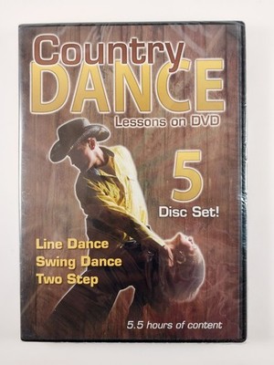 Country Dance Lessons : Line / Swing / Two Step (DVD, 2020) 5 Discs - Sealed