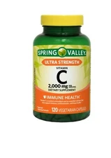 Ultra Strength Vitamin C Capsules Dietary Spring Valley Supplement,... Fast Ship