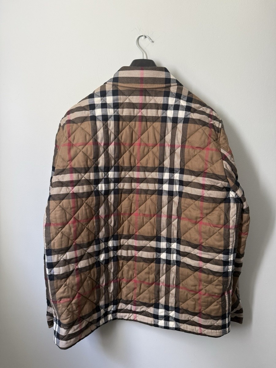 Burberry Forres Check Quilted Jacket Size L $1350 MSRP NWT NEW | eBay