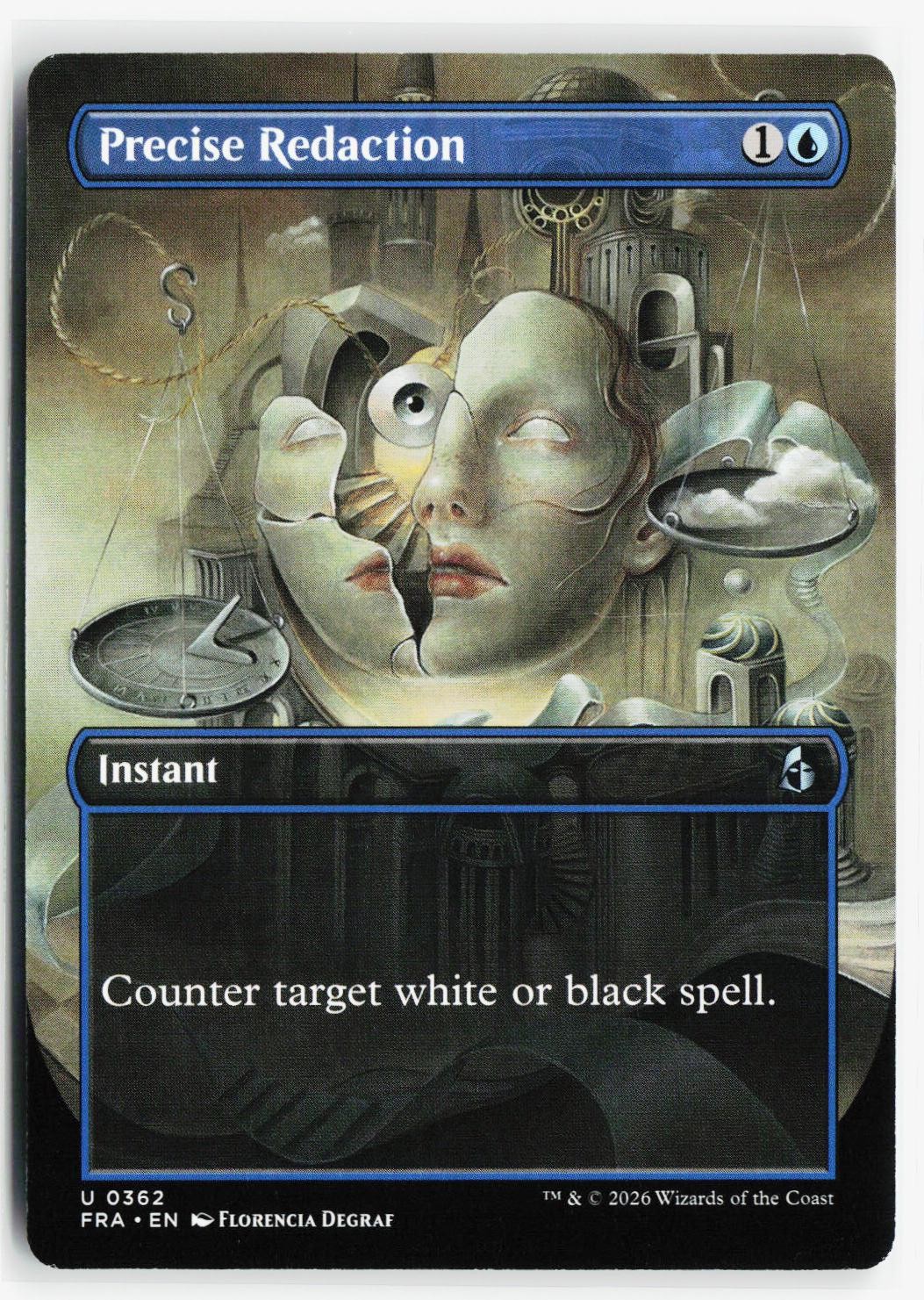 PRECISE REDACTION (BORDERLESS) 362 UC REALITY FRACTURE NM MTG