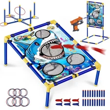 Lehoo Castle Bean Bag Toss 3-in-1 Game Blue Outdoor Toys Kids 4-8