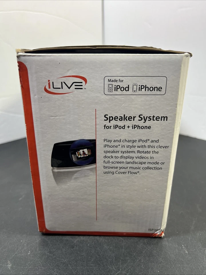 NEW iLive ISP301B iPod iPhone Audio Speaker Rotating Dock System AUX Input - Image 2 of 4