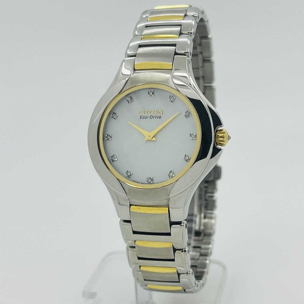 Citizen Fiore Diamond Women's Eco-Drive Steel Two Tone 30mm Watch