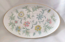 Minton “Vanessa” Bone China Floral Trinket Tray / Oval Plate Excellent Condition