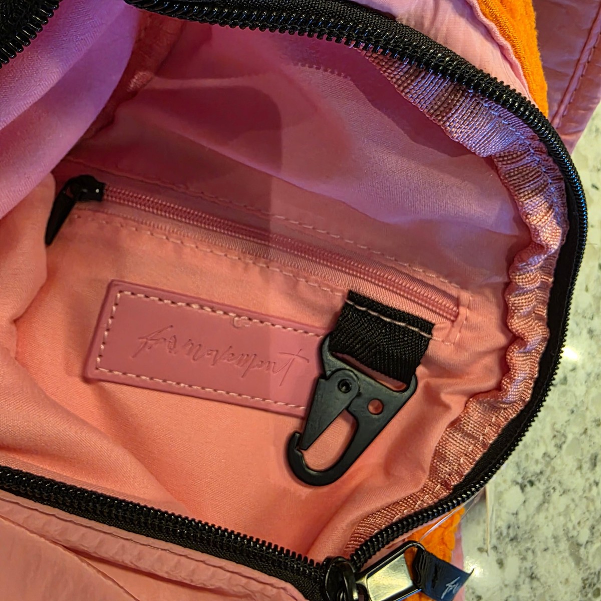 Free People Movement Cold Shoulder Sling Bag Orange & Pink  display picture 1