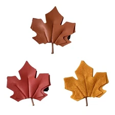 Maple Leaf Decoration Hairpin Leather Duckbill Clip Makeup Washing Face Hairclip