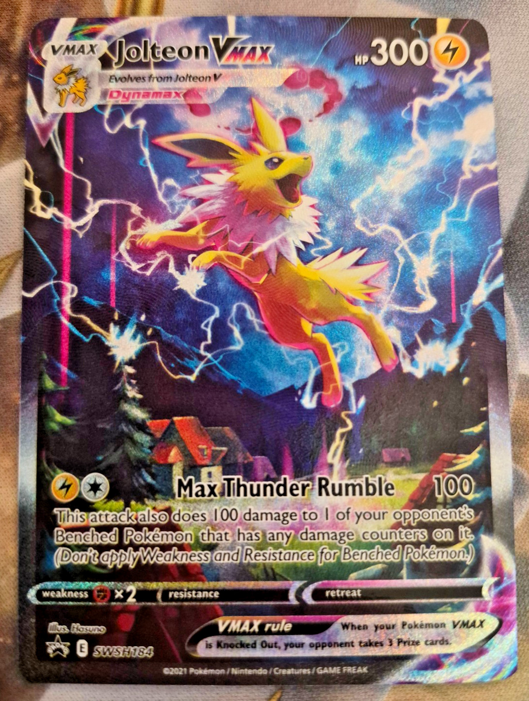 Jolteon VMAX SWSH184 SWSH: Sword & Shield Promo Cards Holo