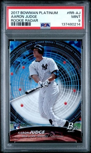 2017 BOWMAN PLATINUM AARON JUDGE RC ROOKIE RADAR #RR-AJ PSA 9