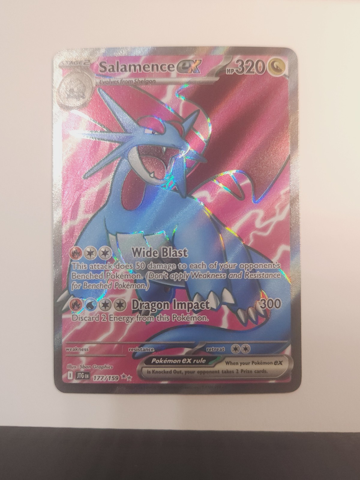 Salamence ex 177/159 Sv09: Journey Together Holo NM Pack Fresh