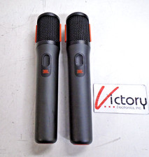 Used JBL PartyBox Digital Wireless Microphone 2-Pack Mics ONLY Black/Orange